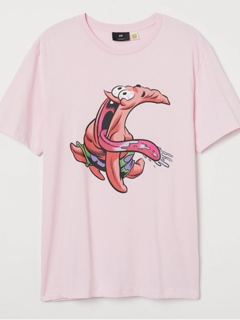 [UNISEX] H&M 2-Piece XS SpongeBob Patrick Graphic T-Shirt Bundle Cartoon Tees - Picture 2 of 9